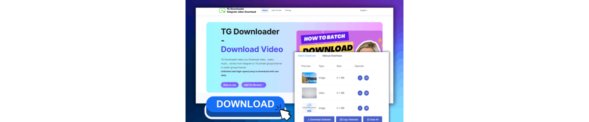 Portada de Telegram Video Downloader